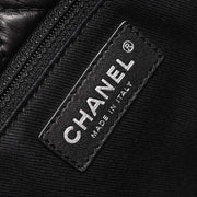 Chanel  Black Calfskin Mademoiselle Lock Shoulder Bag 125078