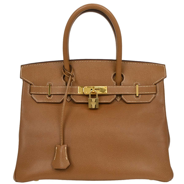 Hermes Gold Courchevel Birkin 30 Handbag Square:G 26A 125079