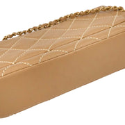 Chanel Beige Calfskin Shoulder Bag 125080