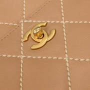 Chanel Beige Calfskin Shoulder Bag 125080