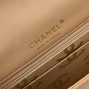 Chanel Beige Calfskin Shoulder Bag 125080