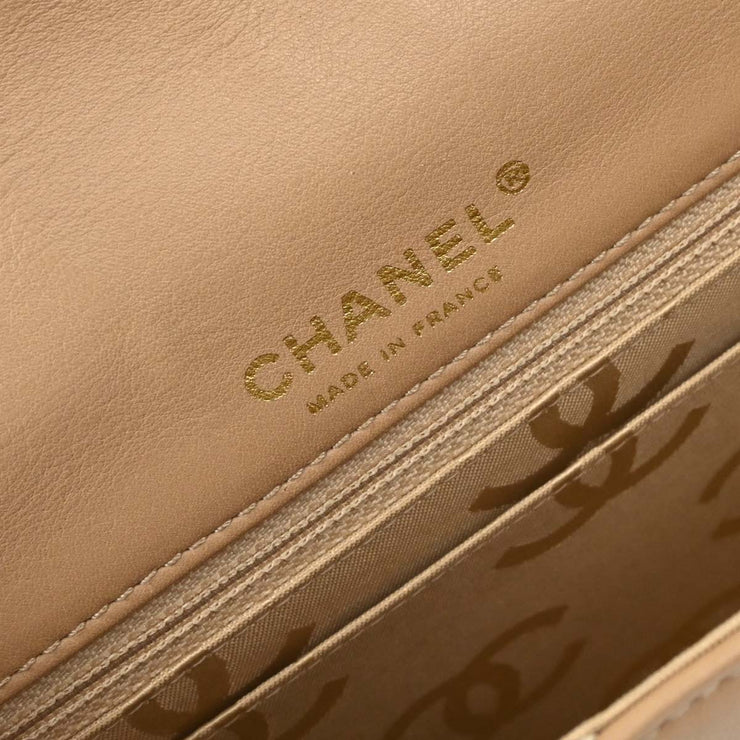Chanel Beige Calfskin Shoulder Bag 125080