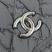 Chanel Black Nylon Bubble Quilt Handbag 125081