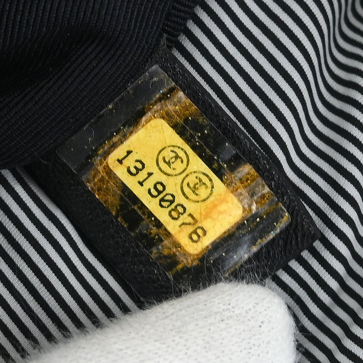 Chanel Black Nylon Bubble Quilt Handbag 125081