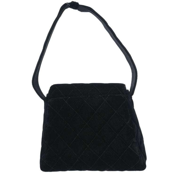 Chanel Black Velvet Handbag 125084
