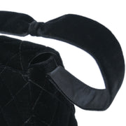 Chanel Black Velvet Handbag 125084