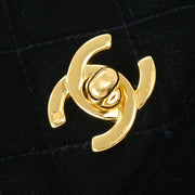 Chanel Black Velvet Handbag 125084