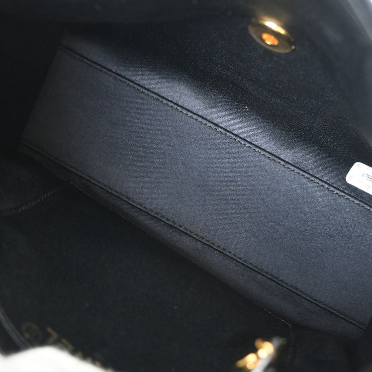 Chanel Black Velvet Handbag 125084