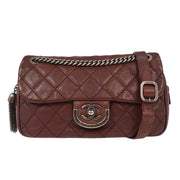 Chanel Bordeaux Calfskin Paris-Edinburgh Coco Sporran Flap Bag 125085