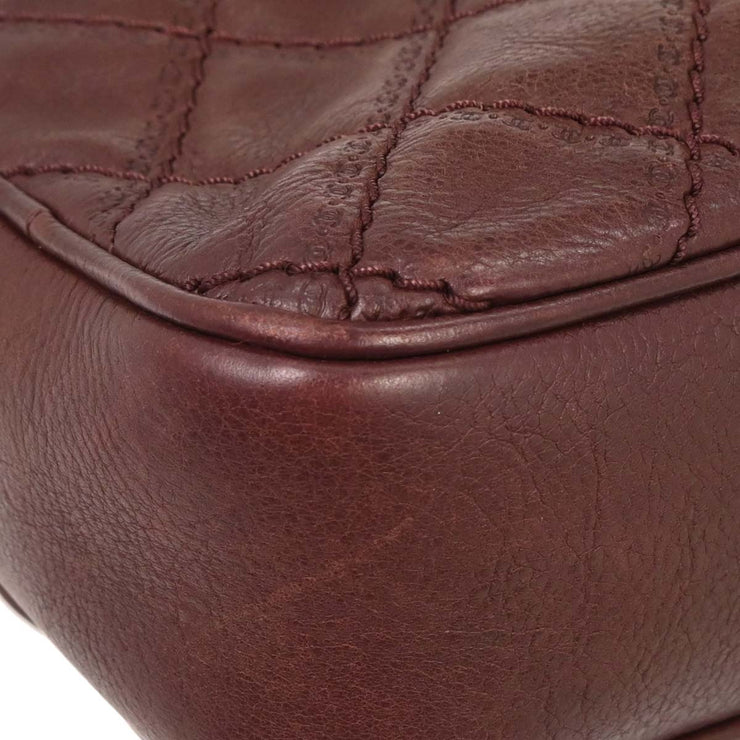 Chanel Bordeaux Calfskin Paris-Edinburgh Coco Sporran Flap Bag 125085