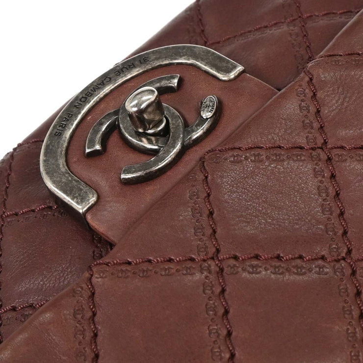 Chanel Bordeaux Calfskin Paris-Edinburgh Coco Sporran Flap Bag 125085