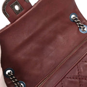 Chanel Bordeaux Calfskin Paris-Edinburgh Coco Sporran Flap Bag 125085