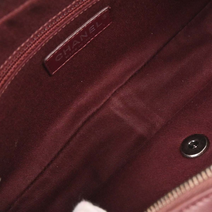 Chanel Bordeaux Calfskin Paris-Edinburgh Coco Sporran Flap Bag 125085