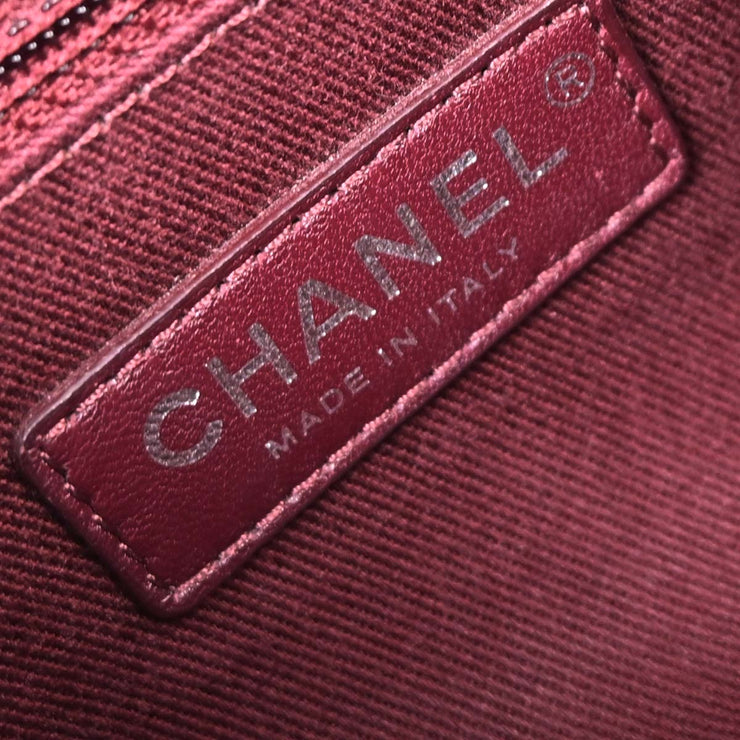 Chanel Bordeaux Calfskin Paris-Edinburgh Coco Sporran Flap Bag 125085