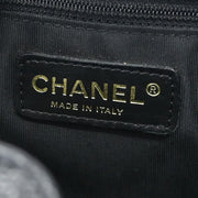 Chanel Black Calfskin Petite Shopping Tote PST Chain Handbag 125086