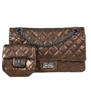Chanel Bronze Calfskin 2.55 Classic Double Flap Bag 125087