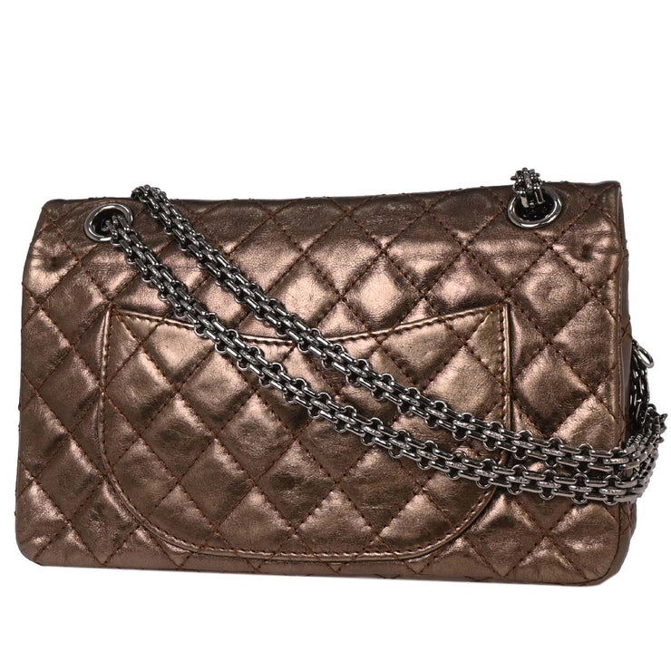 Chanel Bronze Calfskin 2.55 Classic Double Flap Bag 125087