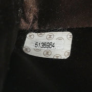 Chanel Dark Brown Velvet Double Sided Turnlock Handbag 125091
