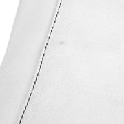 Christian Dior White Leather Saddle Handbag RU1002 125093