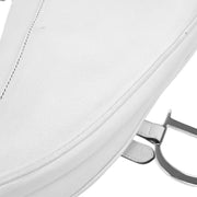 Christian Dior White Leather Saddle Handbag RU1002 125093