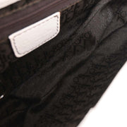 Christian Dior White Leather Saddle Handbag RU1002 125093