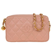 Chanel Pink Calfskin Camera Bag 125095