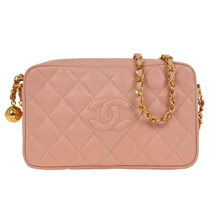 Chanel Pink Calfskin Camera Bag 125095