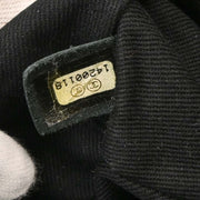 Chanel  Black Calfskin Tweed Mademoiselle Lock Shoulder Bag 125096