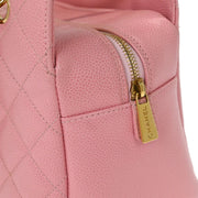 Chanel Pink Calfskin Petite Timeless Tote PTT Chain Handbag 125098