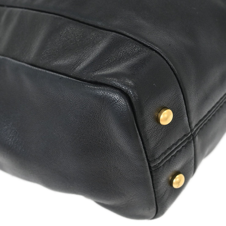 Chanel Black Lambskin Handbag 125099