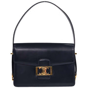 Celine Navy Leather Handbag 125107