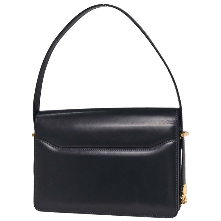 Celine Navy Leather Handbag 125107