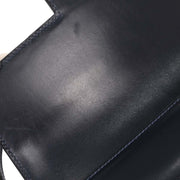 Celine Navy Leather Handbag 125107