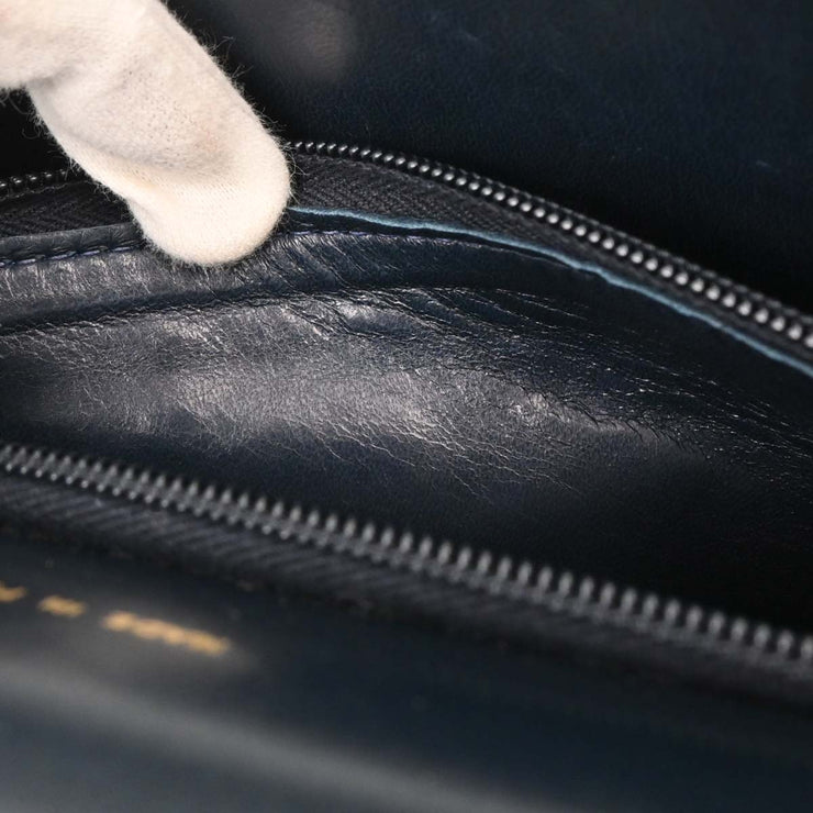 Celine Navy Leather Handbag 125107