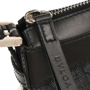 Bvlgari Black Canvas Logomania Handbag MAMMEI 125109