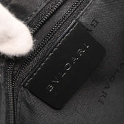 Bvlgari Black Canvas Logomania Handbag MAMMEI 125109