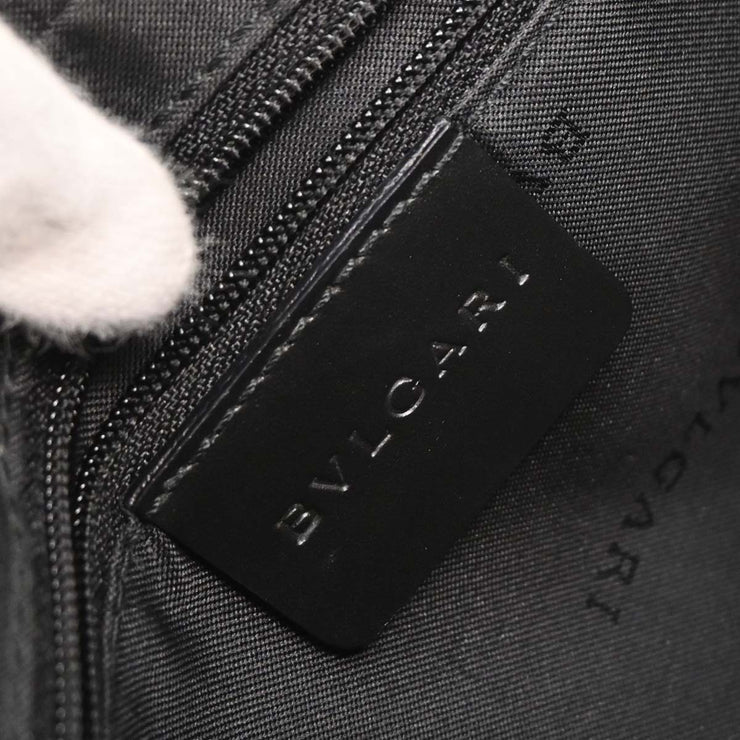 Bvlgari Black Canvas Logomania Handbag MAMMEI 125109