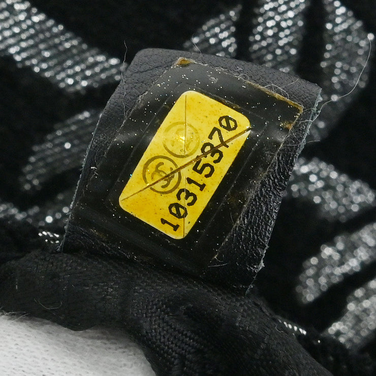 Chanel Black Canvas Chain Print Handbag 125111