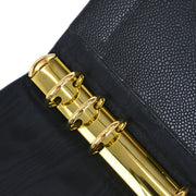 Chanel Black Calfskin Note Book Cover Small Good 125115