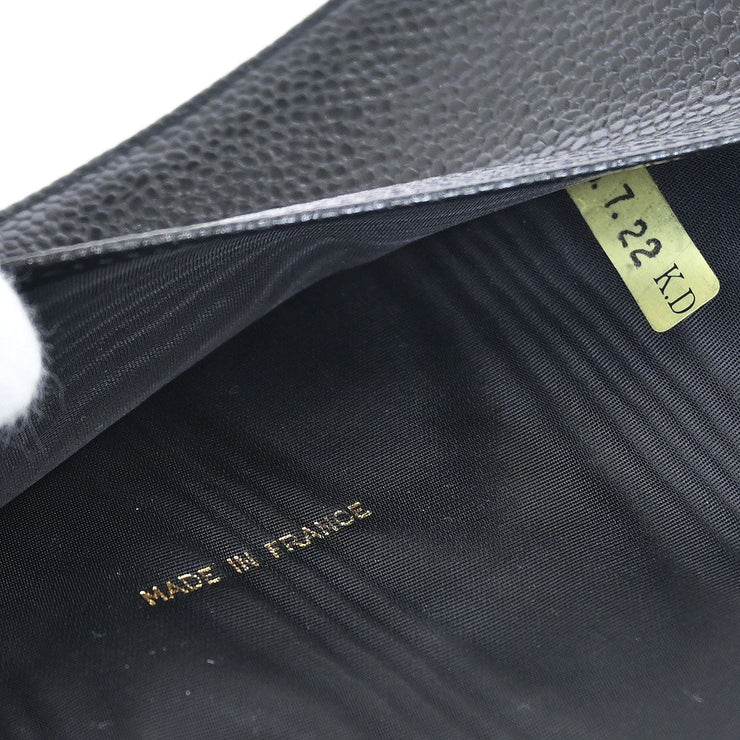 Chanel Black Calfskin Note Book Cover Small Good 125115