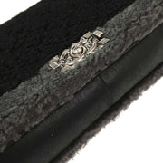 Boy Chanel Black Mouton Medium Shoulder Bag 125118