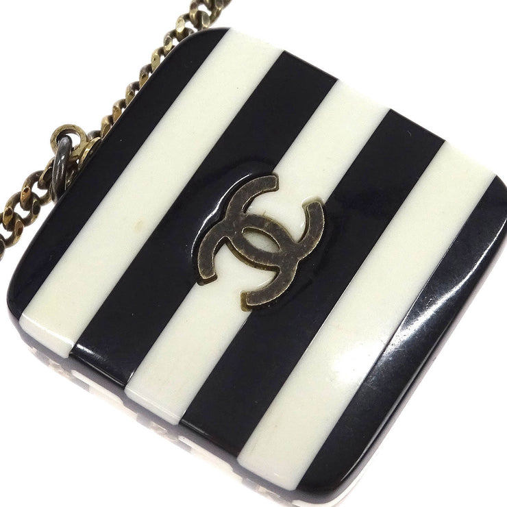 Chanel Gold Square Chain Pendant Necklace 06A 125122