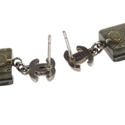 Chanel Dangle Piercing Earrings Silver 15S 125123