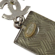 Chanel Dangle Piercing Earrings Silver 15S 125123