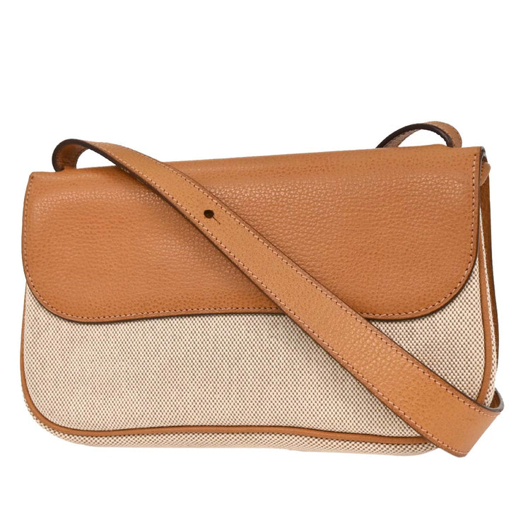 Hermes Beige Toile H Vache Liegee Sac Colorado PM Shoulder Bag JSquare:I 125126