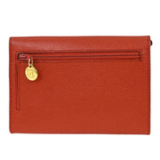 Chanel Vermilion Red Calfskin Wallet Purse 125129