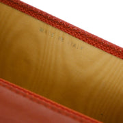 Chanel Vermilion Red Calfskin Wallet Purse 125129