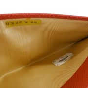 Chanel Vermilion Red Calfskin Wallet Purse 125129