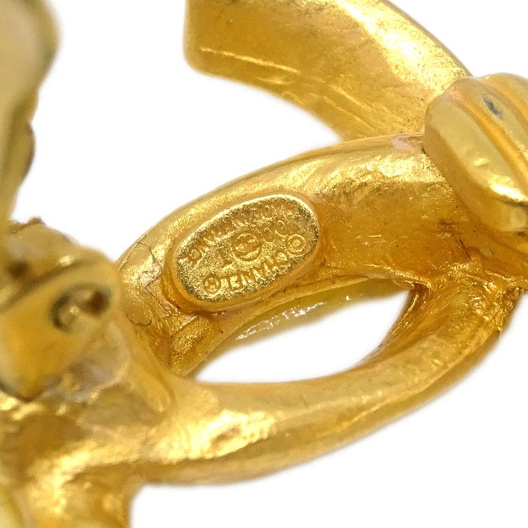 Chanel Gold CC Earrings Clip-On 00T 125131