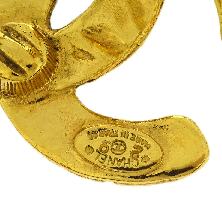 Chanel Gold CC Earrings Clip-On 2878/29 125132